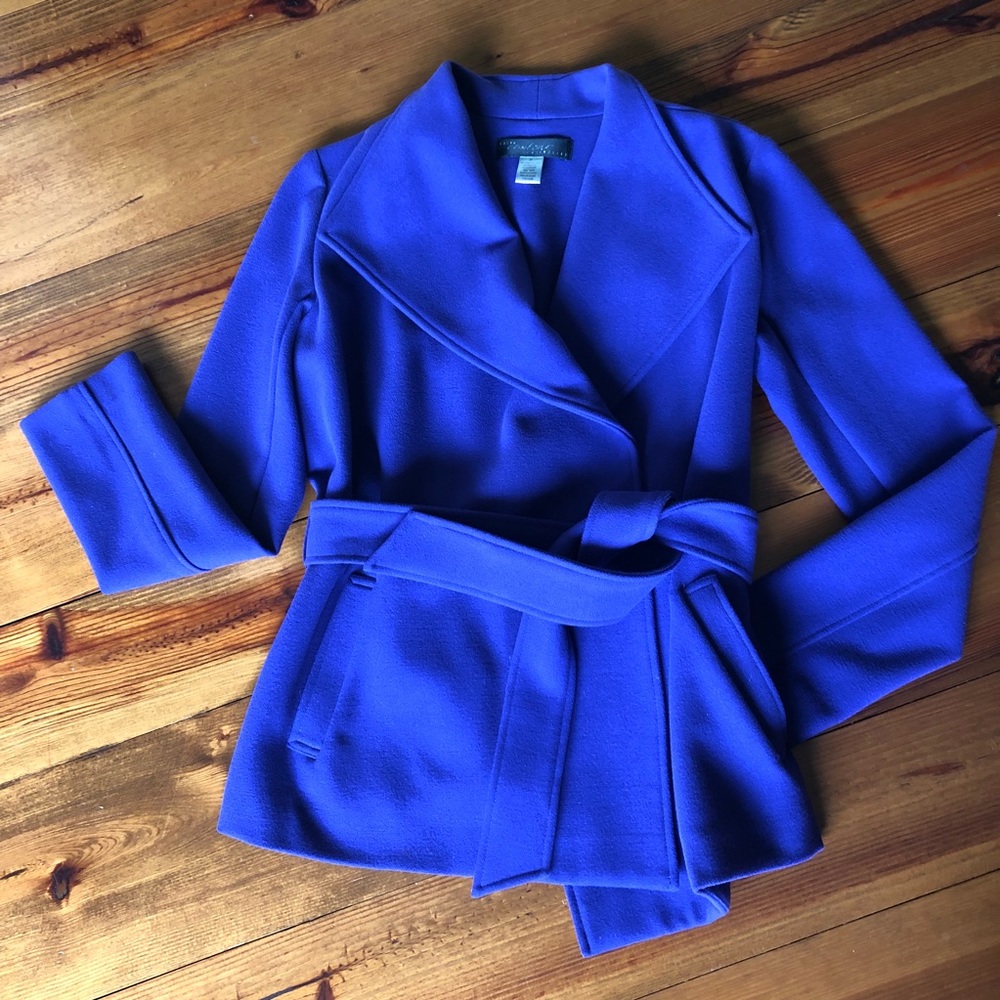 Cache purple tie wrap jacket medium